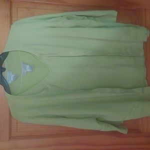 Worthington Woman button-down cardigan and v-neck matching top